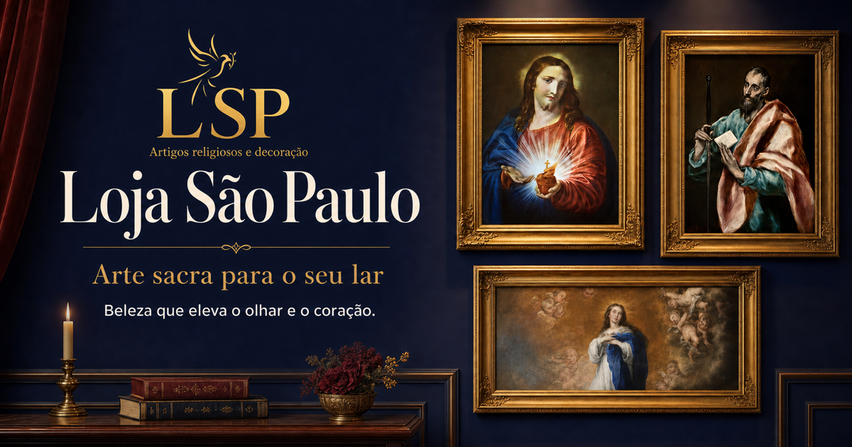 Loja São Paulo. Arte sacra para o seu lar. Beleza que eleva o olhar e o coração.